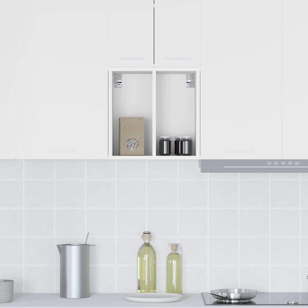 vidaXL Armoire suspendue Blanc 40 x 29,5 x 40 cm Bois d'ing&eacute;nierie