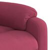 vidaXL Fauteuil inclinable massage électrique rouge bordeaux velours