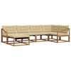 vidaXL Ensemble de canap&eacute;s d'ext&eacute;rieur 6 pcs Naturel et Beige