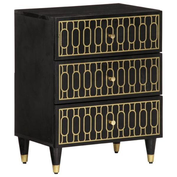 vidaXL Table de chevet 50x33x60 cm bois de manguier massif