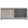 vidaXL Meuble TV gris béton 90x35x40 cm bois d'ingénierie