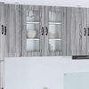 vidaXL Armoire de cuisine Kalmar 2 pcs Gris Sonoma 40 x 31 x 80 cm