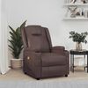 vidaXL Fauteuil de massage Marron Similicuir