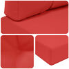 vidaXL Coussin de canap&eacute; d'ext&eacute;rieur 3 pcs Rouge Polyester