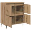 vidaXL Armoire de rangement 3 pcs Ch&ecirc;ne artisanal 60 x 35 x 70 cm