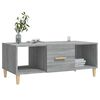 vidaXL Table basse sonoma gris 102x50x40 cm bois d'ingénierie