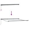 vidaXL Cadre d'auvent Gris clair 400 &times; 300 cm