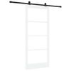 vidaXL Porte coulissante ORKDAL Blanc et Noir 93 x 211 cm