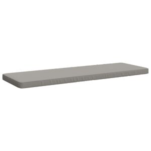 vidaXL Coussin de banc 1 pi&egrave;ce VUGHT 100 % polyester Gris