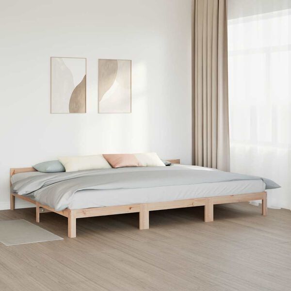 VidaXL Cadre de lit familial sans matelas 240x200cm bois massif de pin