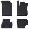 vidaXL Tapis de voiture 4 pcs Noir Adapt&eacute; pour C3 2017-2024 Caoutchouc