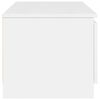 vidaXL Meuble TV blanc brillant 140x40x35,5 cm bois d'ingénierie