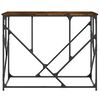 vidaXL Table console chêne fumé 100x40x80 cm bois d'ingénierie