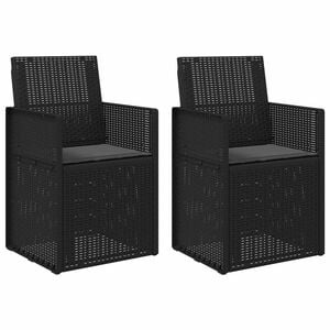 vidaXL Chaises de jardin salle &agrave; manger 2 pcs Anthracite PP