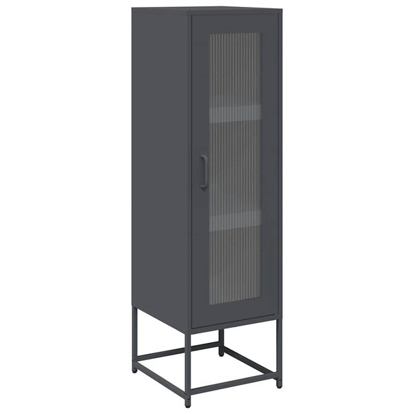 vidaXL Buffet haut anthracite 36x39x123 cm acier lamin&eacute; &agrave; froid