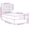 vidaXL Cadre de lit ottoman avec matelas rose 80x200 cm velours