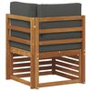vidaXL Canap&eacute; d'angle ext&eacute;rieur Bois d'Acacia Massif Naturel