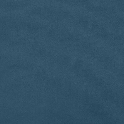 vidaXL Cadre de lit Bleu foncé 200x200 cm Velours