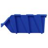 vidaXL Bac de rangement empilable 35 pcs 218x360x156 mm Bleu