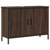 vidaXL Armoire lavabo de salle de bain ch&ecirc;ne marron 80x30x60 cm