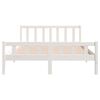 vidaXL Cadre de lit sans matelas blanc bois de pin massif