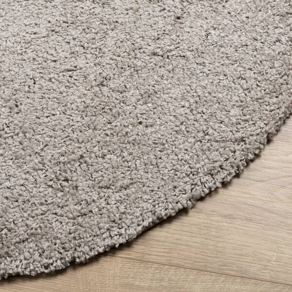 vidaXL Tapis shaggy PAMPLONA poils longs moderne beige &Oslash; 160 cm