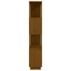 vidaXL Bibliothèque/Cloison Marron miel 80x25x132 cm Bois massif