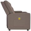 vidaXL Fauteuil de massage inclinable porte-gobelet 2 places taupe