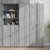 vidaXL Buffet haut sonoma gris 45x42,5x185 cm bois d'ing&eacute;nierie