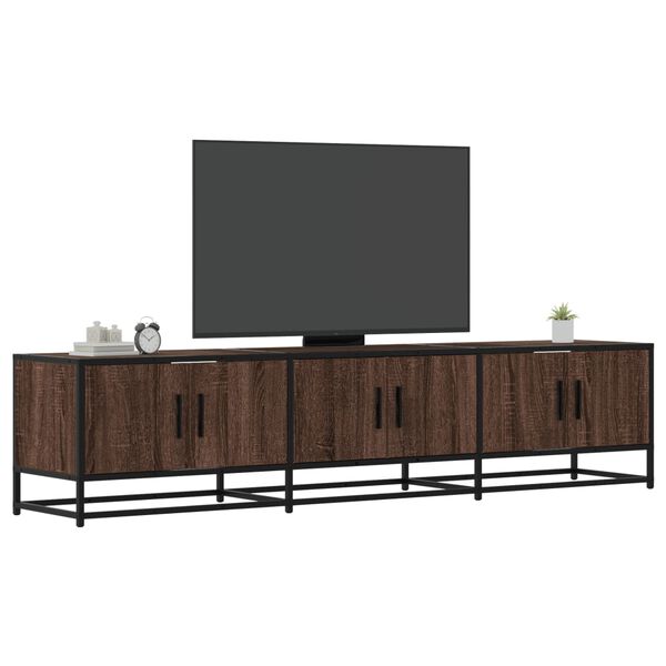 vidaXL Meuble TV ch&ecirc;ne marron 180x35x41 cm bois d'ing&eacute;nierie