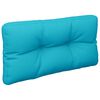 vidaXL Coussins de palette lot de 2 turquoise tissu