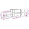 vidaXL Armoires de cuisine d'ext&eacute;rieur 3 pcs blanc bois de pin massif