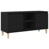 vidaXL Meuble TV 102 x 35 x 50 cm Ch&ecirc;ne noir Bois d'ing&eacute;nierie