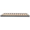 vidaXL Cadre de lit sans matelas gris 120x190 cm bois de pin massif