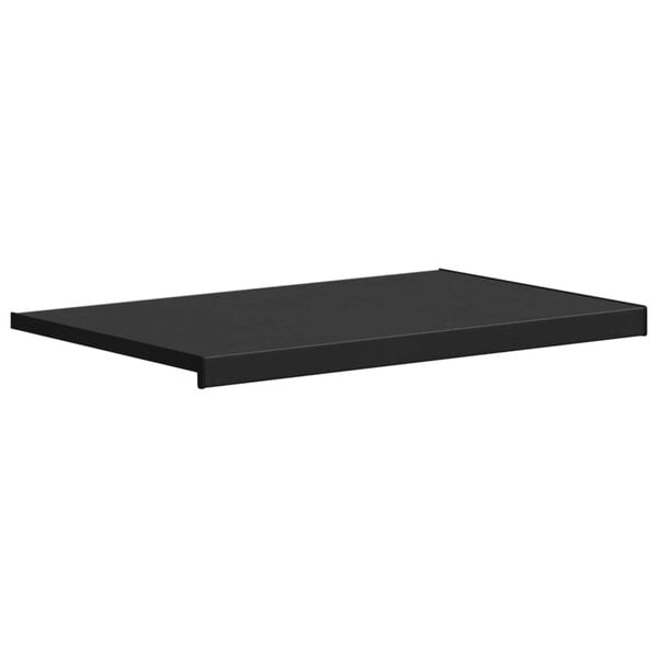 vidaXL Appui de fen&ecirc;tre Noir avec grain de bois 60 x 50 x 4,5 cm PVC
