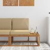 vidaXL Canap&eacute; d'ext&eacute;rieur en bout avec coussin Naturel 91 x 63 x 73 cm