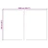 vidaXL Remplacement de store Rouge et Blanc 1000 x 160 cm