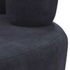 vidaXL Chaise en forme de main noir velours