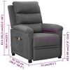 vidaXL Fauteuil de massage Gris clair Tissu