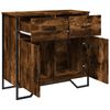 vidaXL Buffet chêne fumé 79,5x35,5x74,5 cm bois d'ingénierie