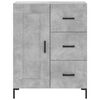 vidaXL Buffet haut Gris béton 69,5x34x180 cm Bois d'ingénierie