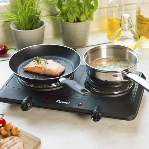Bestron Plaque de cuisson double AHP250D 2250 W