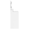 vidaXL Tables de maquillage pour chambre avec tiroir Blanc brillant