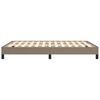 vidaXL Cadre de lit sans matelas taupe 140x190 cm tissu