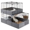 Ferplast Cage &agrave; lapins Multipla Double 107,5x72x96,5 cm Noir