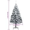 vidaXL Sapin de No&euml;l artificiel Blanc 180 cm PVC, Acier et Plastique