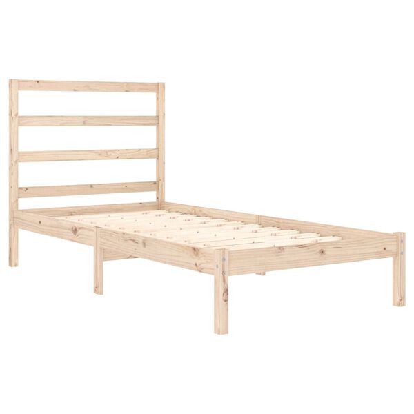 vidaXL Cadre de lit sans matelas 90x190 cm bois massif