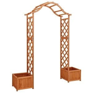 vidaXL Pergola de jardin avec jardini&egrave;re Bois pin massif