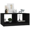 vidaXL Table basse noir 75x50x33,5 cm bois de pin massif