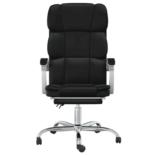 vidaXL Fauteuil inclinable de bureau noir similicuir